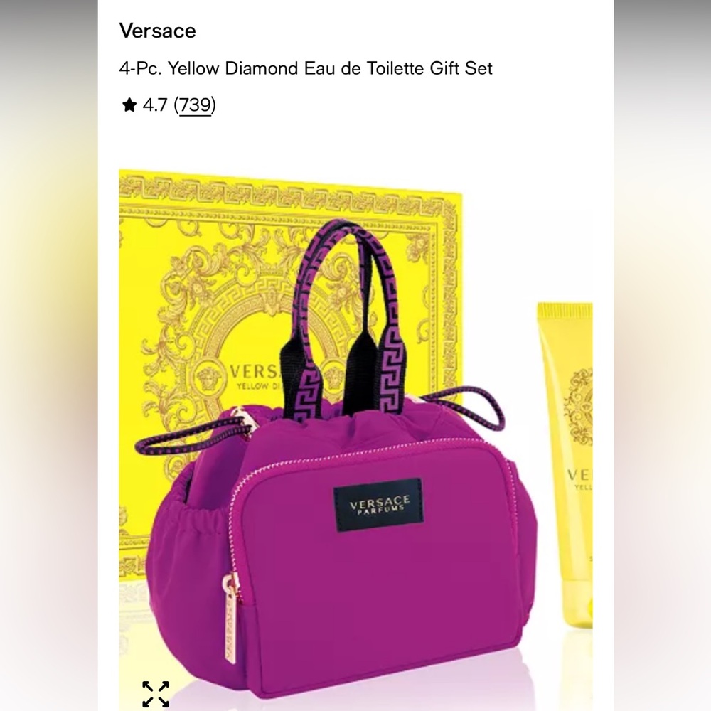 Versace Fuchsia Cosmetic Bag - Picture 7 of 7